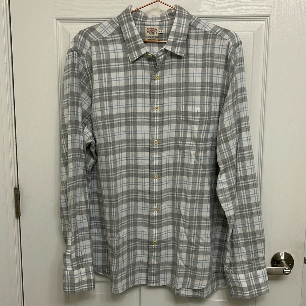 Faherty Men’s Plaid Button Down Shirt